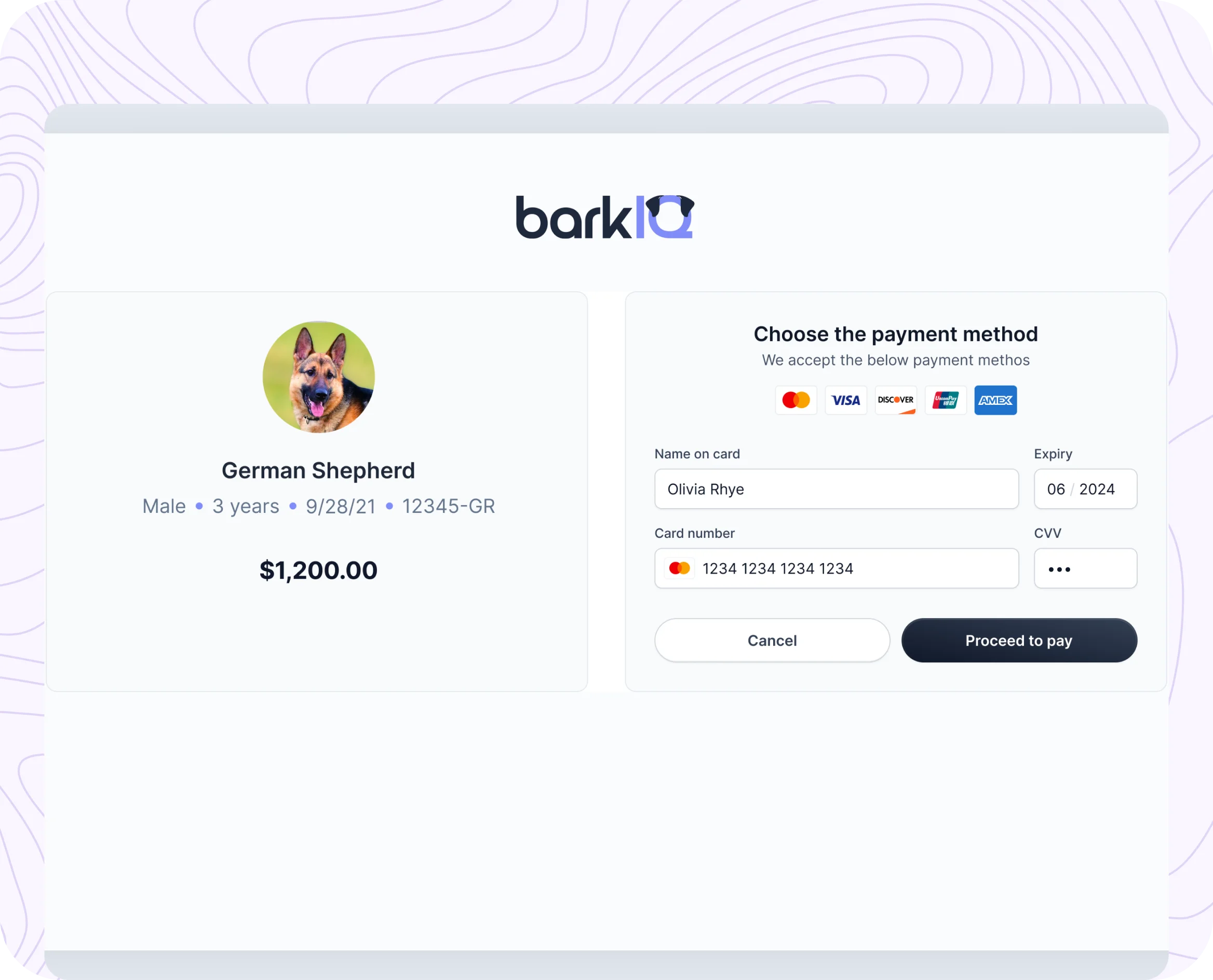 BarkIQ Payment